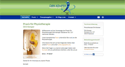 Desktop Screenshot of physiotherapie-kemper.de