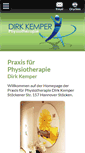 Mobile Screenshot of physiotherapie-kemper.de