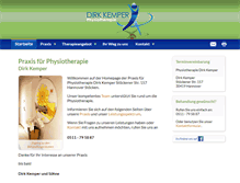 Tablet Screenshot of physiotherapie-kemper.de